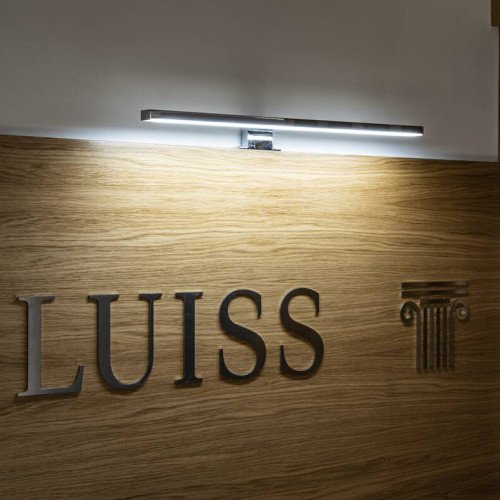 Buitenlamp Wandlamp Dorisa binnen verlichting zilver aluminium in moderne stijl