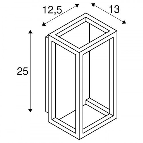 Quadrulo WL SLV muurlamp antraciet
