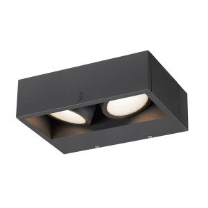 spot anthracite à fixation murale