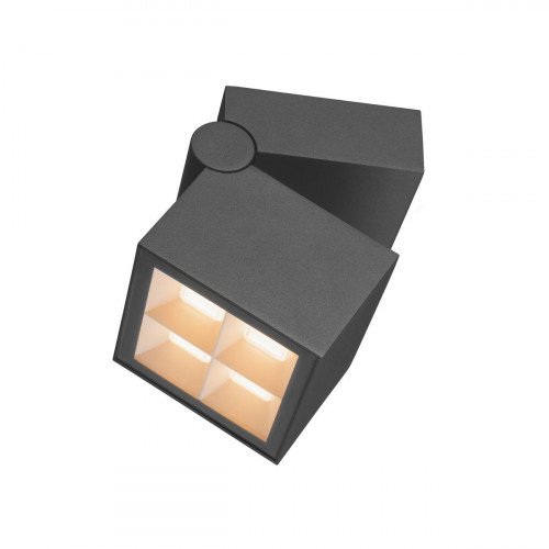 Buitenlamp S-Cube Muurlamp Antraciet aluminium modern