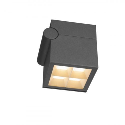 Buitenlamp S-Cube Muurlamp Antraciet aluminium modern