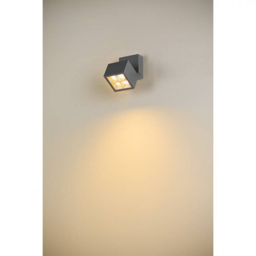 Buitenlamp S-Cube Muurlamp Antraciet aluminium modern