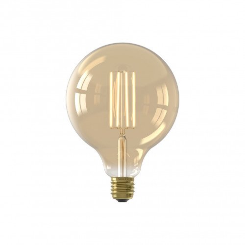 Grote LED lichtbron 6 watt dimbaar goudkleurig