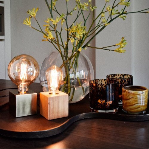 Grote LED lichtbron 6 watt dimbaar goudkleurig