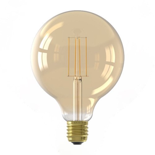 Grote LED lichtbron 6 watt dimbaar goudkleurig