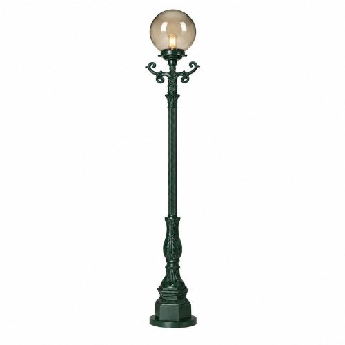 Klassieke tuinlamp lantaarn bol aluminium 220cm