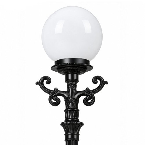 Klassieke tuinlamp lantaarn bol aluminium 220cm