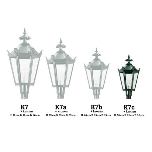 K7C + kronen (1510) - KS Verlichting - Kappen Palen en Steunen
