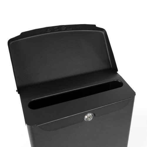 Brievenbus B32 wand zwart aluminium modern