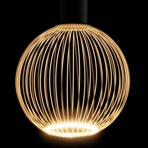 Binnenlamp Floating Globe Filo Champagne metaal