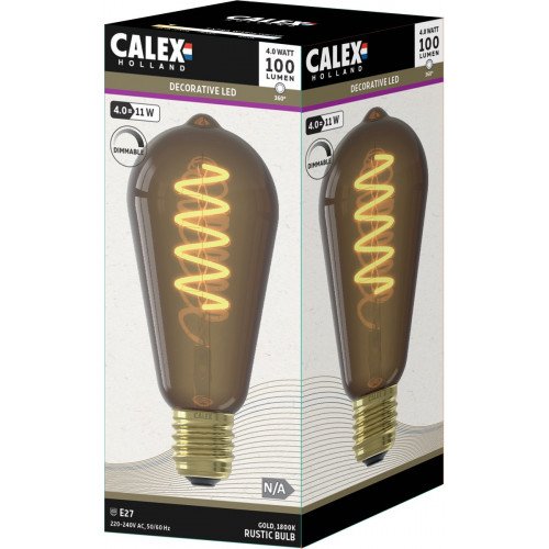 Strakke Calex LED lichtbron 3.5 watt E27 fitting modern sfeerverlichting