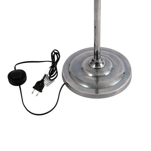 messing lamp in de kleur antiek zilver met een E27 fitting