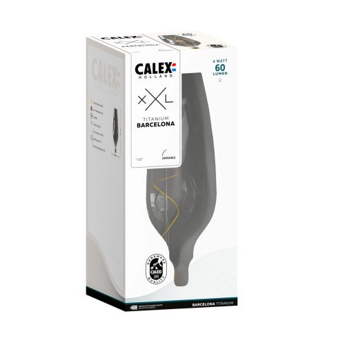 Barcelona XXL led lamp dimbaar met unieke ovalen vorm en sierlijke filamenten binnen het glas