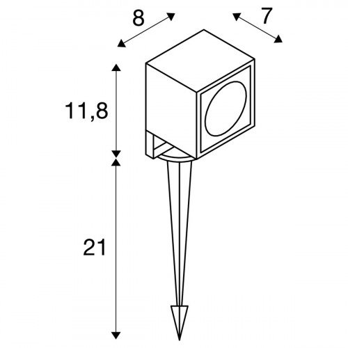 Nautilus Square Led Antraciet 1xled 3000k