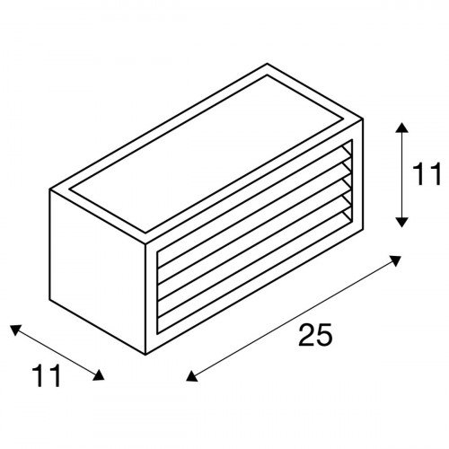 Buitenlamp Box-l E27 Wit 1xe27