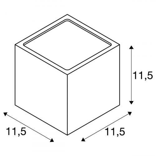 Wandlamp Sitra Cube Roest Kleur 2xgx53