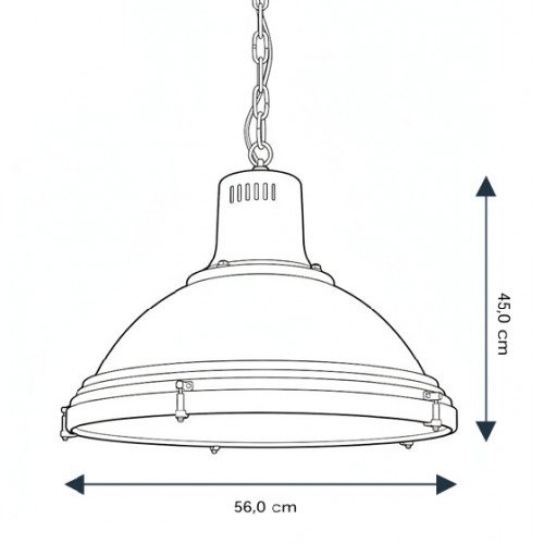 Nostaluce Industriële vintage Agra Hanglamp | Nostalux.be