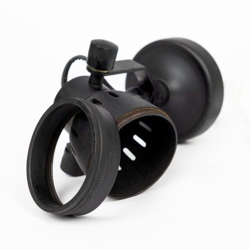 Zwarte messing plafondspot Indigo Cover van KS Verlichting