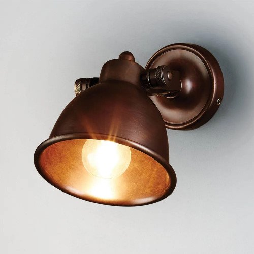 Industriële vintage Maxim Copper Wandspot