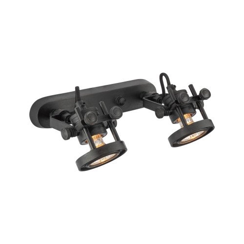 Nostaluce Industriële vintage Prescott Double Spot Antique black | Nostalux.be