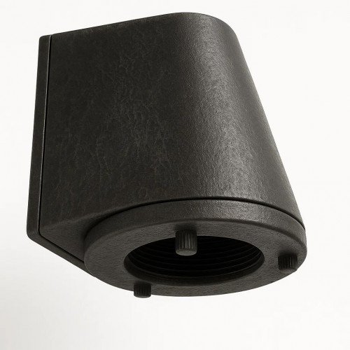 messing lamp in de kleur antiek zwart met een GU10 fitting