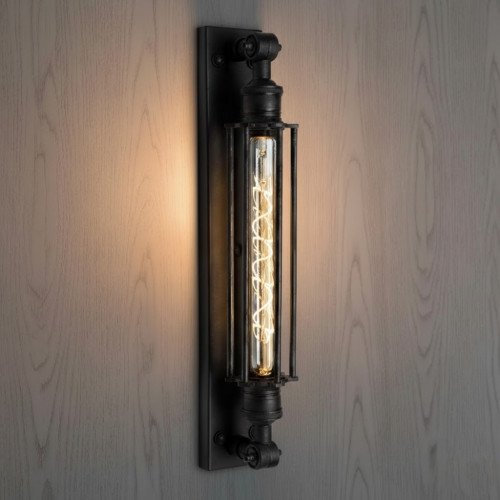 Binnenverlichting Astor Muurlamp zwart Medium