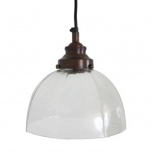 messing lamp in de kleur antiek donker messing met een E27 fitting