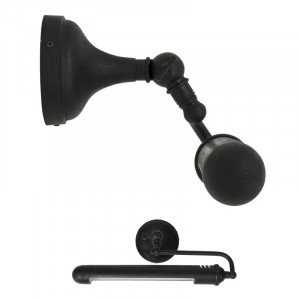 messing lamp in de kleur antiek zwart met een E27 fitting