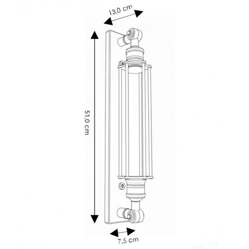 messing lamp in de kleur antiek messing met een E27 fitting