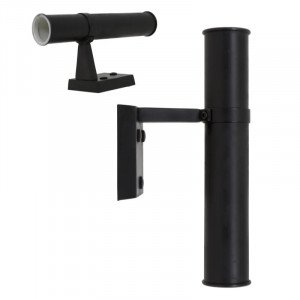 messing lamp in de kleur antiek zwart met een GU10 fitting