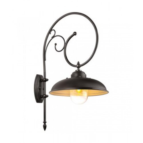 messing lamp in de kleur antiek zwart met een E27 fitting