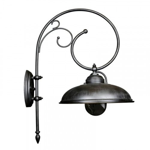 messing lamp in de kleur antiek zwart met een E27 fitting