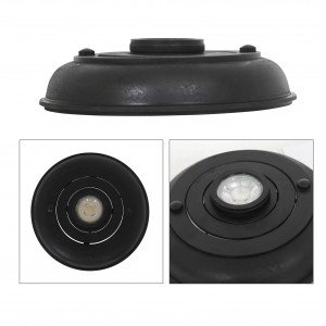 messing lamp in de kleur antiek zwart met een GU10 fitting