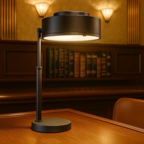 messing lamp in de kleur antiek zwart met een E27 fitting