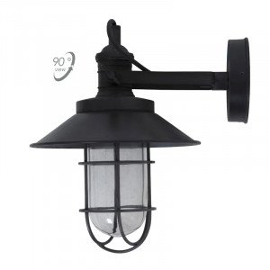 messing lamp in de kleur antiek zwart met een E27 fitting