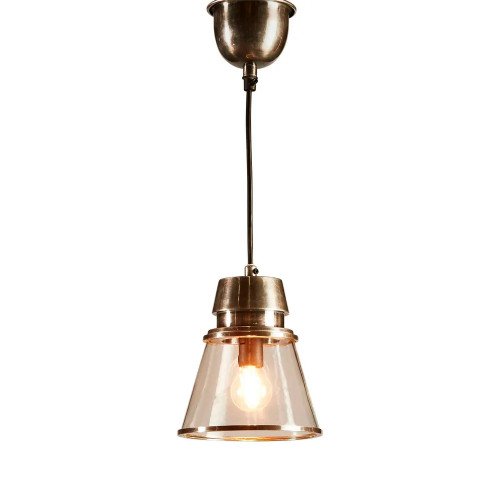 Industriële Hanglamp Purdy antiek brons