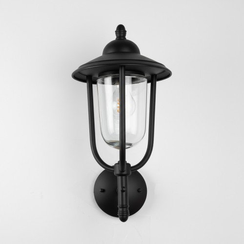 messing lamp in de kleur antiek zwart met een E27 fitting