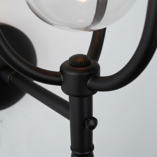 messing lamp in de kleur antiek zwart met een E27 fitting