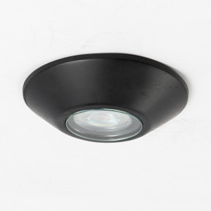 messing lamp in de kleur antiek zwart met een GU10 fitting