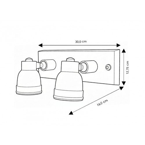 Industriële vintage Indigo Double Swirl antiek brons