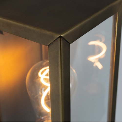 messing lamp in de kleur antiek messing met een E27 fitting