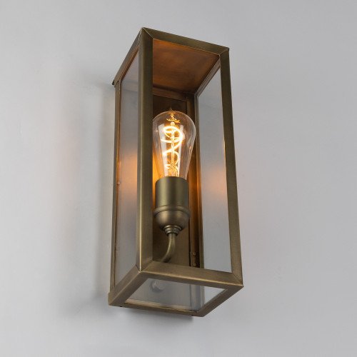 messing lamp in de kleur antiek messing met een E27 fitting