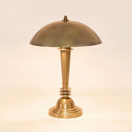 bureaulamp, tafellamp, messing, industrieel, vintage, dax 