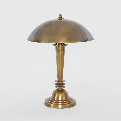 bureaulamp, tafellamp, messing, industrieel, vintage, dax 