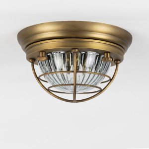 messing lamp in de kleur antiek messing met een E27 fitting