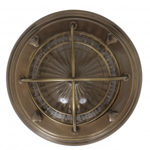 messing lamp in de kleur antiek messing met een E27 fitting messing lamp in de kleur antiek messing met een E27 fitting