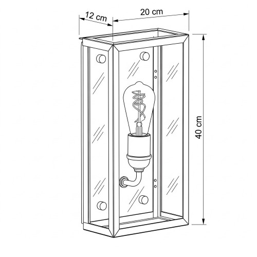 messing lamp in de kleur antiek brons met een E27 fitting