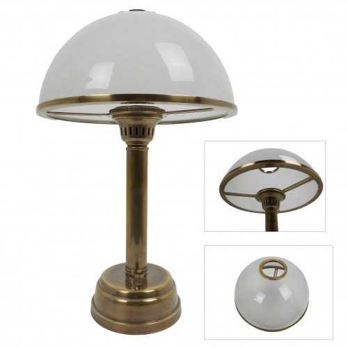 messing lamp in de kleur antiek messing met een E27 fitting