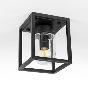 Messing Buitenlamp Ferryhill met vierkante vorm in zwarte kleur handgemaakte design lamp