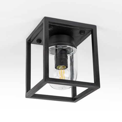 Messing Buitenlamp Ferryhill met vierkante vorm in zwarte kleur handgemaakte design lamp